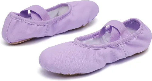 Vista 2 de Ballet Shoes for Girls Toddler Lyrical Shoes Split Sole Turners Dance Shoes