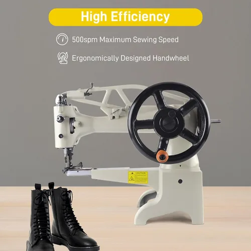 Vista 8 de Máquina de coser para zapatos, máquina de coser de zapatero, máquina de coser industrial de cuero, máquina de coser manual de cuero de 360 grados