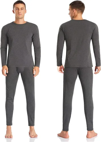 Vista 2 de SIMIYA Thermal Underwear Set for Men Long Johns with Fleece Lined