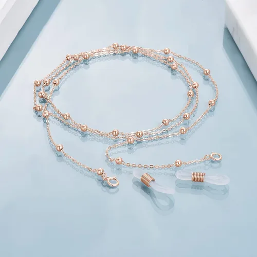 Vista 5 de AOBOCO Cadena de gafas para mujer, plata de ley, soporte para gafas de sol, cadenas de accesorios