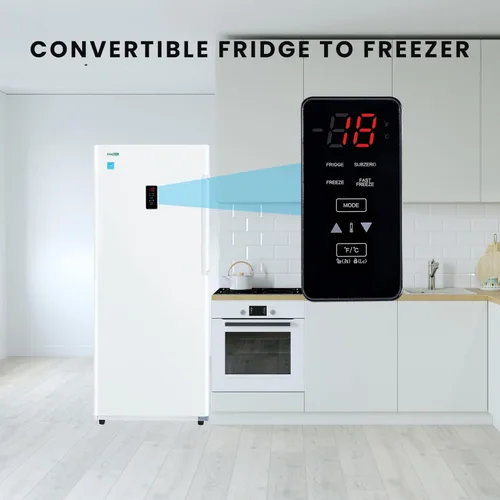 Vista 4 de Conserv Congelador vertical 14cf CONVERTIBLE REF Garage Ready 28in ancho 110V (blanco)