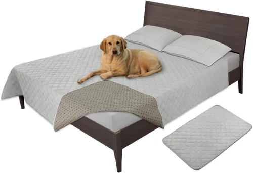 Vista 21 de Easy-Going - Funda impermeable 100% para cama de perro, manta antideslizante para mascotas para muebles, funda lavable para sofá, funda de repuesto