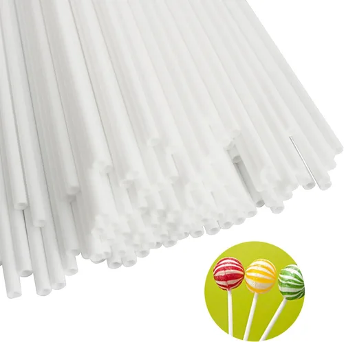 Vista 4 de Cake Pop Sticks yyangz 200 palitos de piruleta blancos de 8 pulgadas para piruletas, galletas, dulces, postres, palitos de golosinas