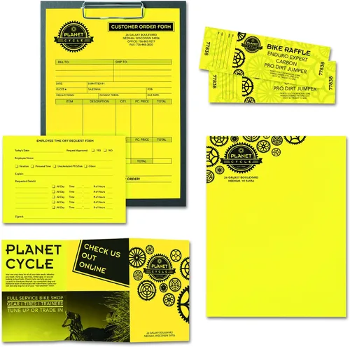 Vista 3 de Wausau Astrobrights - Papel resistente, 24 libras, 8.5 x 11 pulgadas, limón despegable, 500 hojas (22631)