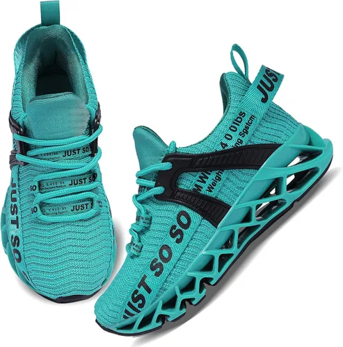 Vista 3 de COKAFIL Tenis ligeros para correr para niños y niñas pequeños y grandes