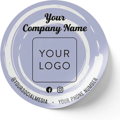 Vista 44 de Calcomanías de vinilo personalizadas con tu imagen, texto, diseño y logotipo. Etiquetas comerciales personalizadas impermeables para embalaje