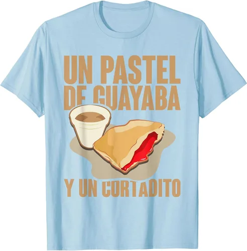 Vista 42 de Funny Cuban Coffee Guayaba Guava Breakfast T Shirt T-Shirt Asphalt Grey