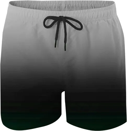 Vista 4 de Men's Beach Shorts Casual Drawstring Elastic Waist Shorts with Pockets Casual Loose Gradient Relaxed Fit Shorts