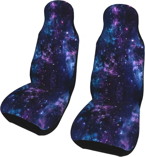 Vista 2 de Galaxy Sky Star Clusters - Fundas de asiento de automóvil para mujer, protector de asiento de vehículo, funda de asiento para automóviles, camiones