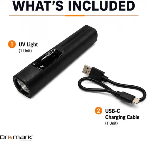Vista 6 de Linterna UV recargable con cable de carga USB-C para detección de orina de mascotas, manchas ocultas, moneda estadounidense y extranjera