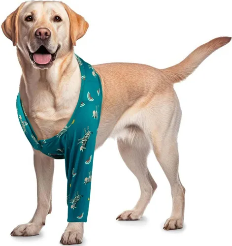 Vista 11 de ROZKITCH Manga de Cirugía para Pata de Perro Pata Delantera Derecha Izquierda, Protector de Codo y Rodilla para Mascotas que Previene Lamer Heridas