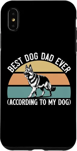 Vista 11 de German Shepherd Best Dog Dad Ever According to My Dog, GSD Case for iPhone XR