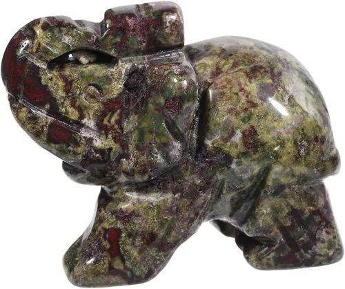 Vista 12 de Estatua de cristal de elefante tallada a mano, escultura de animal guardián de oficina en casa, decoración de 1.5 pulgadas, obsidiana negra