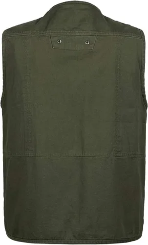 Vista 2 de Flygo Chaleco de viaje casual para hombre con bolsillos