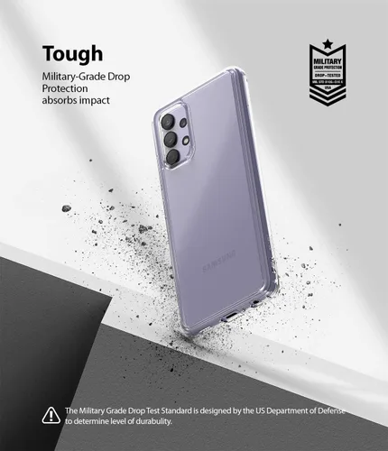 Vista 7 de Ringke Fusion - Funda compatible con Samsung Galaxy A32 4G, parte trasera de policarbonato transparente, a prueba de golpes, suave, flexible, TPU