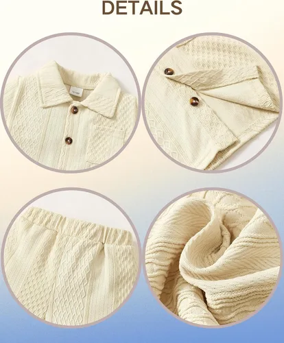 Vista 35 de Conjunto de ropa de verano para bebé y niño, camiseta de manga corta de algodón, pantalones cortos de dinosaurios, conjunto de ropa para niño