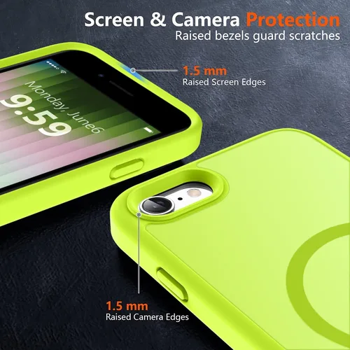 Vista 425 de MOCCA - Funda magnética resistente para iPhone XR de 6.1 pulgadas, compatible con MagSafe, funda con protección contra caídas de grado militar