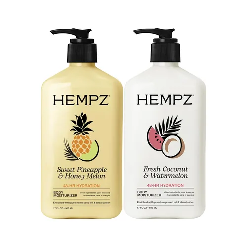 Vista 7 de Hempz Triple Moisture Loción Hidratante Crema Corporal Batida a Base de Hierbas, 17 Fl Oz (Paquete de 2)