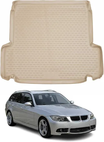 Vista 16 de OMAC Alfombrillas para BMW Serie 3, E46, E90, E91, E92, alfombrillas de coche para todo tipo de clima, 3D, ajuste personalizado, alfombrilla de goma