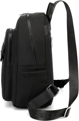 Vista 2 de Collsants Mochila pequeña para mujer, mini mochila de nailon, mochila de moda, bolsa de viaje, Beige, Mochilas Daypack