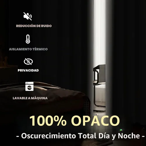 Vista 2 de SimpleHome - Cortinas de lino blanco crema para sala de estar, 84 pulgadas, 2 paneles