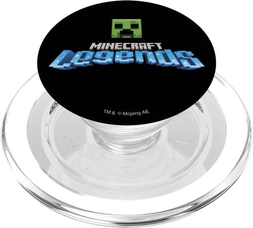Vista 8 de Minecraft Legends Creeper Head - Logotipo oficial del juego PopSockets PopGrip intercambiable