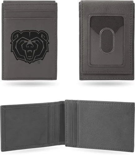 Vista 70 de Cartera de bolsillo frontal grabada con láser NCAA - Compacta/Cómoda/Delgada