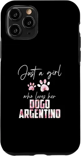 Vista 10 de Funda para iPhone 15 Just a girl who loves her dogo argentino