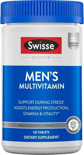 Vista 9 de Swisse Multivitamínico diario para hombres de 50 años o más 39 vitaminas, antioxidantes y minerales + adaptógenos Energía y apoyo inmunológico