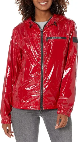 Vista 9 de Calvin Klein Women's Lightweight Water Resistant Everyday Windbreaker Everyday Negro