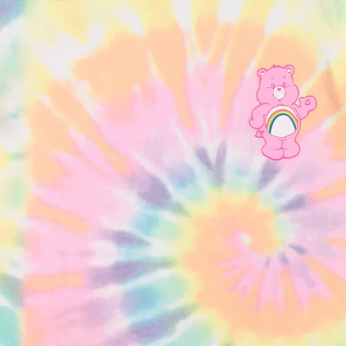 Vista 3 de Care Bears Camisa de moda para mujer - Ropa clásica para mujer - Cheer Friend Funshine Good Luck Tie Dye Tee