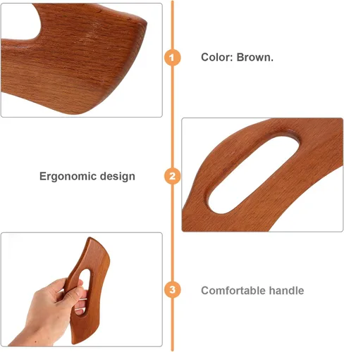 Vista 5 de KOMBIUDA Tabla de raspado para pasta de dientes, herramienta de masaje de pies, raspador corporal para pies, herramienta de masaje de raspado