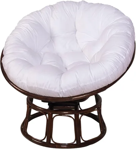 Vista 9 de Cojines para silla de hamaca con forma de huevo colgante, 15.7 x 15.7 in, cojín redondo para silla Papasan, suave y cómodo, transpirable