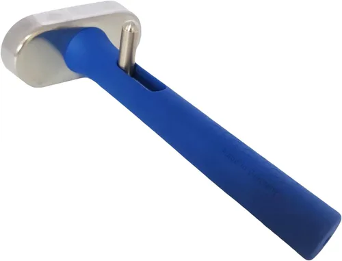 Vista 4 de Falafel Maker - Cuenco ovalado de acero inoxidable 18/10, mango de plástico azul, desmontable para una fácil limpieza
