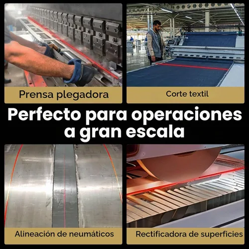 Vista 7 de Nivel láser ML-100 generador de línea roja para corte a gran escala interior, medición, alineación, construcción, proyector láser, impermeable