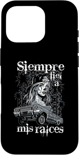 Vista 20 de iPhone 16 Chicana Style Lowrider Ropa Mujeres Mexicano-Americana Latina Case