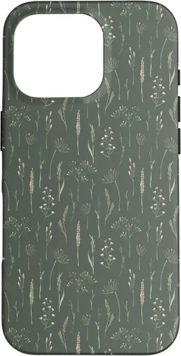 Vista 20 de Neutral Boho Dried Wildflower Meadow Botanical (Olive) Case for iPhone 17