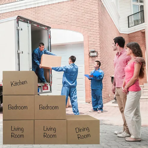 Vista 7 de Uboxes - Cajas de transporte para mudanzas de tamaño grande de 50.8 x 50.8 x 38.1 cm, café corrugado