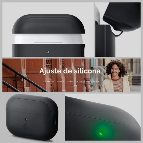 Vista 2 de Spigen Funda de silicona diseñada para AirPods Pro 2 (2022/2023)