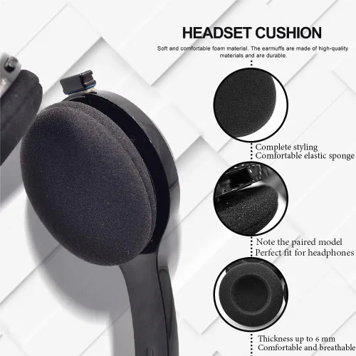 Vista 3 de 4 almohadillas de espuma para auriculares Plantronics H251 H261 H351 H361