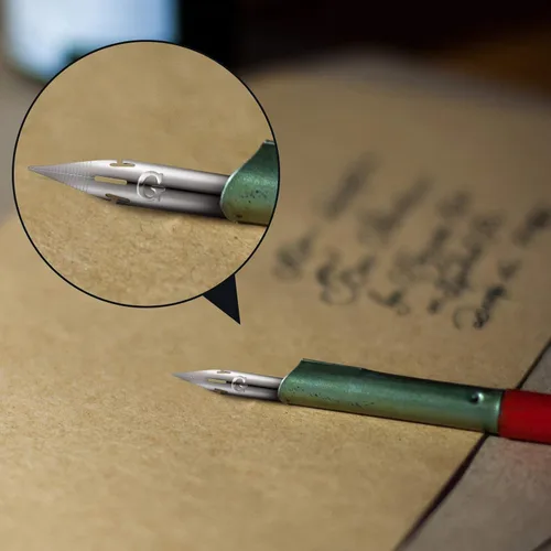 Vista 6 de Zonon Juego de 10 puntas de pluma de cómic, modelo G, puntas de caligrafía para repuestos de pluma estilográfica