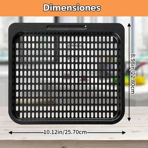 Vista 2 de 2 piezas de repuesto para freidora de aire, rejilla de cocina de malla de 10 cuartos de galón, accesorios para freidora de aire Instant Vortex Plus