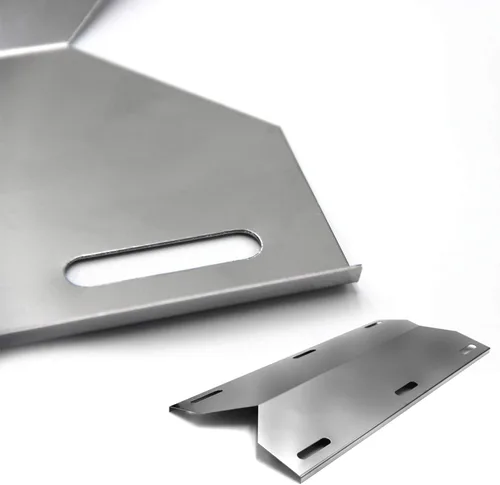 Vista 4 de Hongso 17 3/4" placas de acero inoxidable, escudo térmico para parrilla Jenn Air 720-0336 720-0061-LP 720-0061 720-0511 720-0099, Nexgrill 720-0061