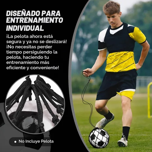 Vista 5 de Soccer Kick Trainer 2 Psc with Return Net - Football Training Equipment for Boys & Girls - Practice Gear Compatible with Size 3 4 5 Balls