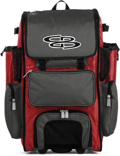 Vista 91 de Boombah Rolling Superpack - Bolsa para equipo de béisbol/sóftbol, varios colores, mango telescópico y capacidad para 4 murciélagos, versión