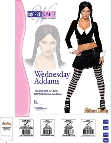 Vista 2 de Disfraz de Addams Family Secret Wishes Wednesday Addams, Multi