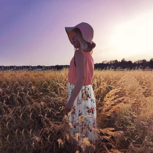 Vista 3 de IFFEI - Conjunto de vestidos de mamá y yo con estampado floral sin mangas para madre e hija