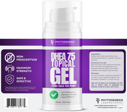 Vista 3 de DHEA 75 – 75mg DHEA por bomba – Promueve el envejecimiento saludable, estado de ánimo saludable, apoyo inmunológico, niveles equilibrados y salud