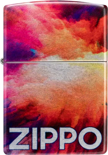Vista 2 de Zippo Encendedor de bolsillo cromado con diseño Tie Dye 540