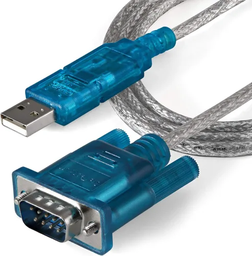 Vista 3 de StarTech Cable adaptador serie USB a RS232 DB9 de 1 puerto, cable adaptador USB a serie - M/M